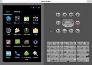 Abbildung 1: Nach einigen Vorarbeiten startet SE Android im Emulator.