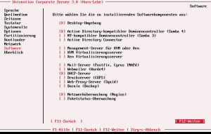 Abbildung 2: Dass Univentions Corporate Server deutlich mehr kann als nur Samba 4, zeigt sich dem Admin, der die Bremer Linux-Distribution selbst installiert, schon bei der Auswahl der Komponenten.