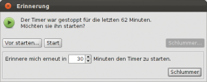 Abbildung 5: Nörgeln inklusive: Fanurio erinnert den Nutzer daran, dass er unproduktiv war.