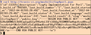 Abbildung 8: Webservice: Per REST-API können Applikationen den Test-Status eines Projekts abfragen.