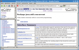 Abbildung 2: Es lohnt sich für den Java-Programmierer, die Javadoc zu den Concurrency-Klassen zu lesen.