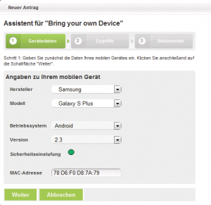 Abbildung 3: OS-Fingerprinting aus der Klamottenkiste – denn hier entscheiden die Besitzer von Geräten selbst, was sie auf dem Firmenserver tun dürfen und womit.