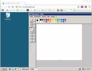 Abbildung 3: Free RDP Webconnect setzt die Bildschirmdarstellung eines Windows-Terminalservers live in HTML 5 um. Als Client reicht ein Browser.