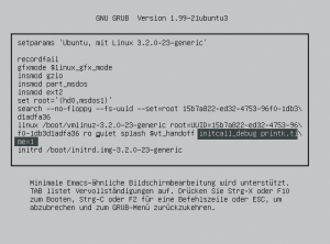 Abbildung 3: Mit den geeigneten Kommandozeilen-Optionen gestartet protokolliert der Boot Tracer den Kernelboot.