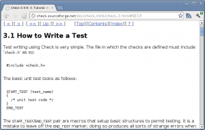 Abbildung 4: Unit-Test-Werkzeuge gibt es für fast alle Sprachen. Das Tool Check erledigt Unit-Tests für C-Programme.
