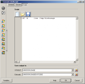 Abbildung 5: Spartanisch, aber seiner Aufgabe gewachsen: Der Editor für Shellskripte im Client Command Center.