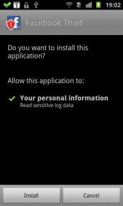Abbildung 2: Unverdächtig: Die zu installierende App will Zugriff auf aufs Systemprotokoll.