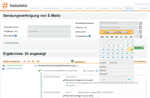 Abbildung 10: Mailtrace ermöglicht es Benutzern und Support-Mitarbeitern, verschwundene Mails zu finden.