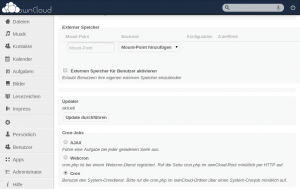 Abbildung 1: Dateien und Termine schneller synchronisieren und externen Storage besser anbinden soll Owncloud 4.5.