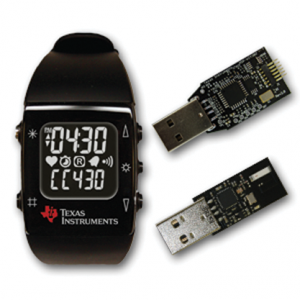 Abbildung 1: Eine Armbanduhr mit USB- und Funk-Anschluss für den PC: TI EZ430 Chronos.