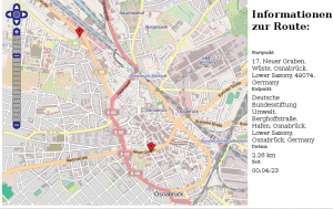 Abbildung 2: Open Streetmap bietet mehr Profi-Features als Googles API.