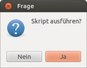 Abbildung 3: Für diesen Gnome-Dialog reicht ein Einzeiler.