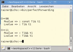 Abbildung 6: C++11 bringt mit Perfect Forwarding ein lang ersehntes Feature.