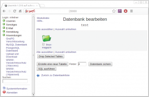 Abbildung 7: Datenbankverwaltung leicht gemacht – auch wenn das manchen Power-User herausfordern mag.