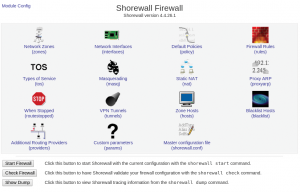 Abbildung 9: Viele Module der Shorewall-Konfiguration unter Webmin führen (meist) zu übersichtlicheren Eingabemasken, auch VPN-Tunnel lassen sich damit administrieren.