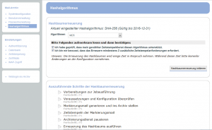 Abbildung 13: Ein vom Fraunhofer Institut entwickeltes Signaturverfahren gewährleistet Revisionssicherheit.