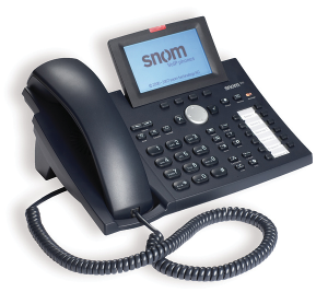 Abbildung 2: Gemeinschaft 4 unterstützt Telefone wie das Snom 370.