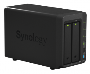 Abbildung 3: Synologys Diskstation 713 kann – wie viele andere kleine NAS-Server – auch als DLNA-Server Medien von den Festplatten streamen. Kostenpunkt: wenige hundert Euro, je nach HD-Ausstattung (bis zu 8 TByte auf zwei Platten).