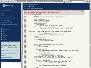 Abbildung 1: Das Scan-Projekt präsentiert sich dem Entwickler als Webapplikation. Im zum Test herangezogenen Quelltext fand das Werkzeug einen Defekt, der sich jedoch als False Positive herausstellte.