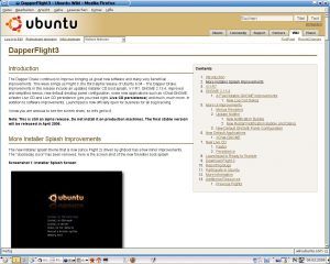 Abbildung 1: Fortschritte: Dapper Flight 3 ist bereits die dritte Preview-Version von Ubuntu 6.04.