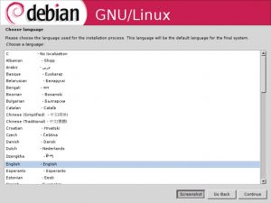 Abbildung 1: Bunt und klickbar – den Debian-Benutzer erwartet eine grafische Oberfläche. Das Ganze arbeitet im Framebuffer.