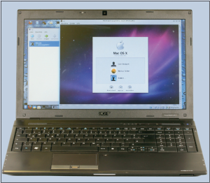 Abbildung 1: In manchen Ländern verboten: Mac OS X auf einem Intel-Laptop mit Virtualbox.