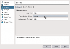 Abbildung 3: Nach dem Setup von Vrdp-ldap lässt sich jede einzelne virtuelle Maschine so konfigurieren, dass Virtualbox VRDP-Clients per LDAP authentifiziert.