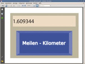 Abbildung 7: Alleinstellungsmerkmal: Von den getesteten Programmen bindet lediglich Scribus Javascript-Code in die PDFs ein. Das eröffnet ein großes Potenzial für interaktive Präsentationen.