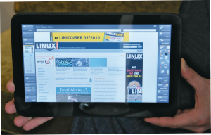 Abbildung 9: Der Webkit-basierende Browser des Wetab in der Wetab-OS-Oberfläche.