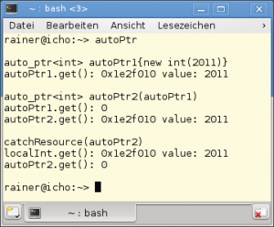 Abbildung 2: Gefährlich: Der Auto Pointer verursacht unerwünscht einen Null Pointer.