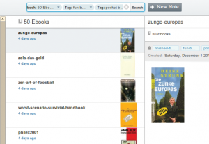 Abbildung 4: Sind die Tags &raquo;fun-book&laquo; und &raquo;pocket-book&laquo; gesetzt, zeigt die Suche nur unterhaltsame Taschenbücher.