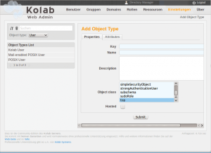 Abbildung 3: Fortgeschrittene Admins haben schon übers Web-GUI direkten Zugriff auf diverse LDAP-Attribute.