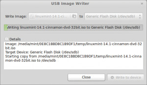 Abbildung 6: Der USB Image Writer ist eigentlich nichts weiter als eine grafische Benutzeroberfläche für &raquo;dd&laquo;.