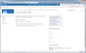 Abbildung 14: Im Sharepoint-Dashboard hat jeder User seine eigene individuelle Seite.