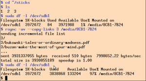 Abbildung 3: Der Bucket »3« füllt einen 4-GByte-USB-Stick bis zum Rand.