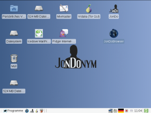Abbildung 1: Nach dem englischen Platzhalternamen für fiktive Personen "John Doe" haben die Entwickler die anonymisierende Linux-Distribution benannt.