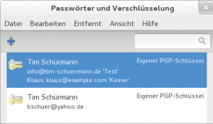 Abbildung 7: Das Hauptfenster von Seahorse beschränkt sich auf das Notwendigste.
