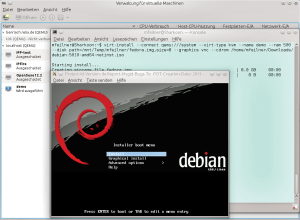 Abbildung 10: Der Virt-Manager ist ein von Red Hat entwickeltes Tool aus der Libvirt-Bibliothek, das es dem Benutzer einfach macht, schnell eine VM nach bestimmten Vorgaben anzufertigen