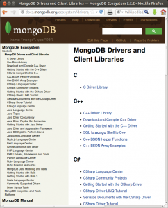 Abbildung 1: Für Mongo DB existieren zahlreiche Treiber und Clientbibliotheken in Programmiersprachen von C, Perl und PHP bis Erlang, Ruby und Scala.