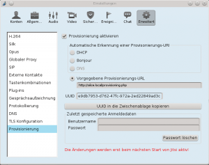 Abbildung 1: Ein Provisioning-Skript auf einem Webserver kann alle Jitsi-Einstellungen liefern.