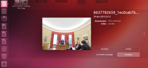 Abbildung 1: Das Dash bringt eine integrierte Vorschaufunktion mit, die der Anwender über die rechte Maustaste erreicht. Fotos lassen sich darüber drucken oder per E-Mail versenden.