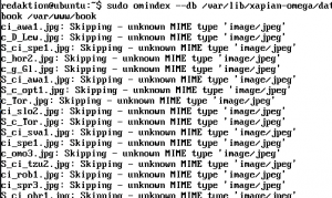 Abbildung 2: Was Xapian nicht kennt, frisst sie nicht – im Bild verweigert die Suchsoftware zum Beispiel das Indexieren von Bildern.