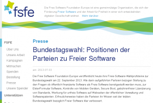 Abbildung 1: Alle Politikerantworten und eine Zusammenfassung finden sich auf der Webseite der Foundation.