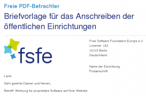 Abbildung 2: Sollen öffentliche Einrichtungen auf ihren Webseiten Werbung für proprietäre Produkte machen, etwa für den Adobe-PDF-Reader?