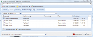 Abbildung 6: Der integrierte Dateimanager erlaubt das Verknüpfen von Dokumenten mit Datensätzen.