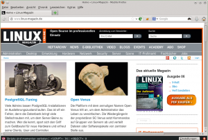 Abbildung 6: … machen Noscript und Adblock eine auf den Inhalt reduzierte.