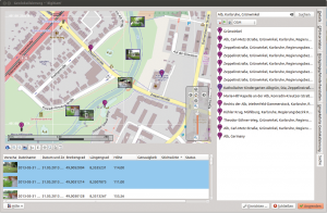 Abbildung 6: Das KDE-Programm Digikam arbeitet unter anderem mit Openstreetmap zusammen und nutzt diese Plattform auch, um Bilder zu bestimmten Orten zu finden.