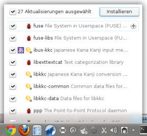 Abbildung 6: Am Desktop kein Problem: So wie hier Fedora informieren alle Systeme den Benutzer.