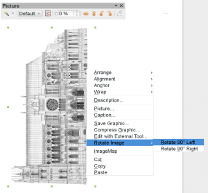 Neues Detail in Libre Office 4.1: Eingebettete Bilder in Writer in 90-Grad-Schritten drehen.