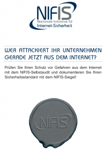 Das NIFIS-Siegel belegt erfolgreiche Audits im Unternehmen.